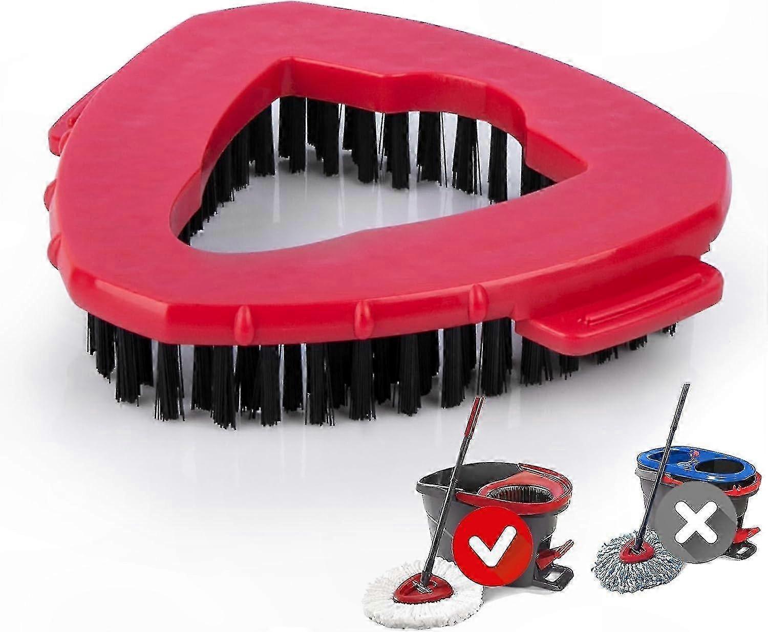 Triangle Floor Scrubber Mop Replacement Head Base for Spin Mop 1 Tank System, Compatible with Microfiber Cleaning Tools