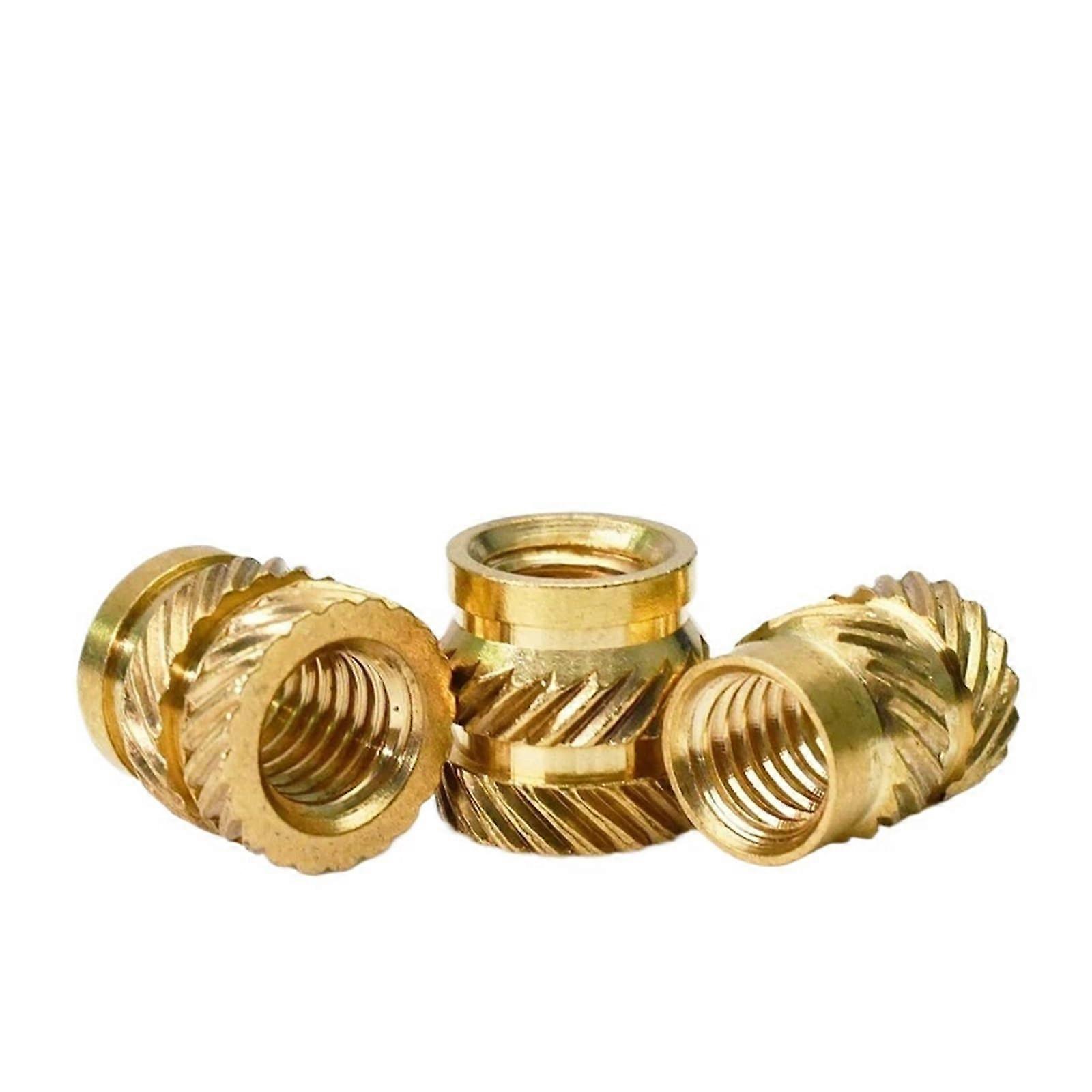 M2 Brass Heat Set Insert Nut, D3.5 x L2.5 Hot Melt Knurled Threaded Inserts for 3D Printing, 100 Pieces Copper Nuts