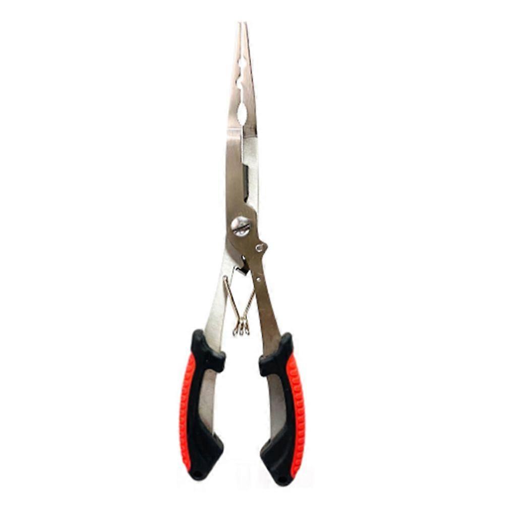 Long Pointed Fish Pliers Ergonomics Anti-Slip Multifunctional Cut