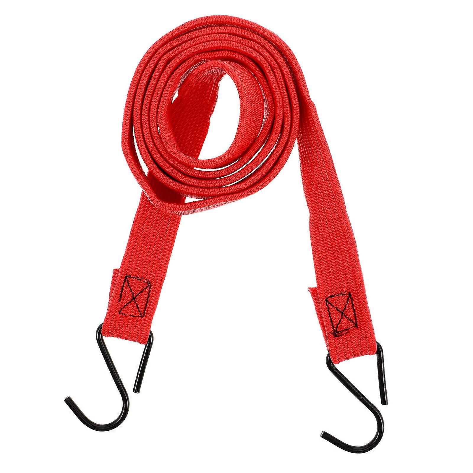 Red Bungee Cords with Hooks 2pcs Heavy Duty Elastic Cord for Outdoor Tent Luggage Rack Material