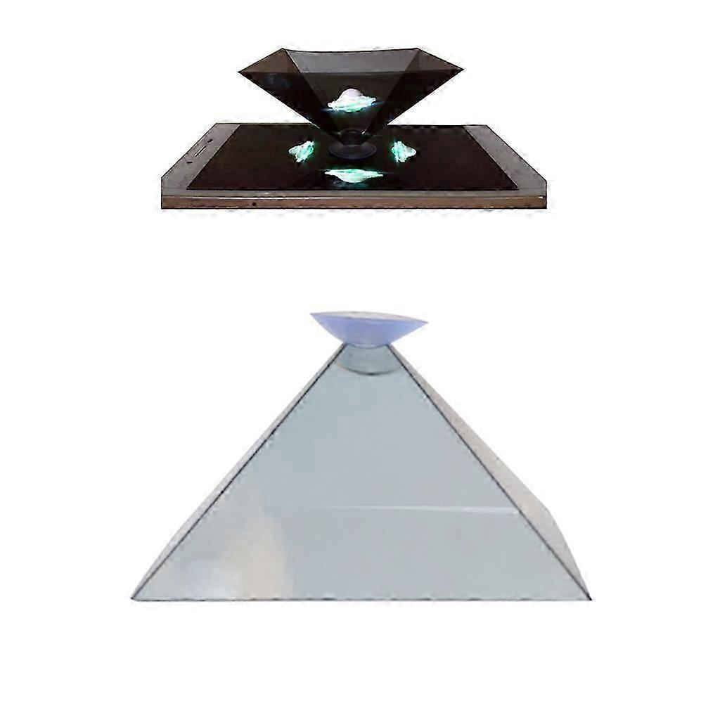 Universal Cell Phone 3D Hologram Py-ramid Display Projector Stand 360-Degree