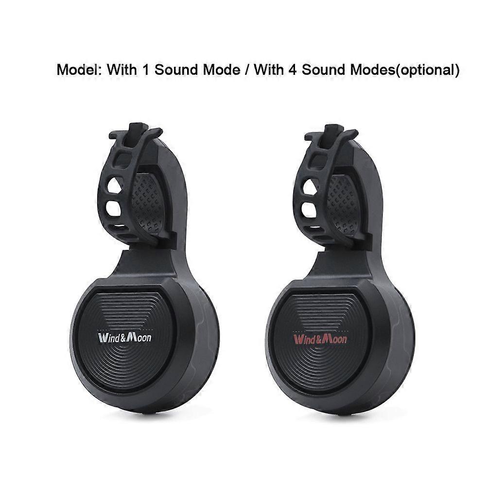 Wind&Moon Bike Bell 80-130dB Loud AntiTheft Alarm Waterproof Bicycle Electric Horn with 3 Level Volumes for MTB Mountain Road Bike