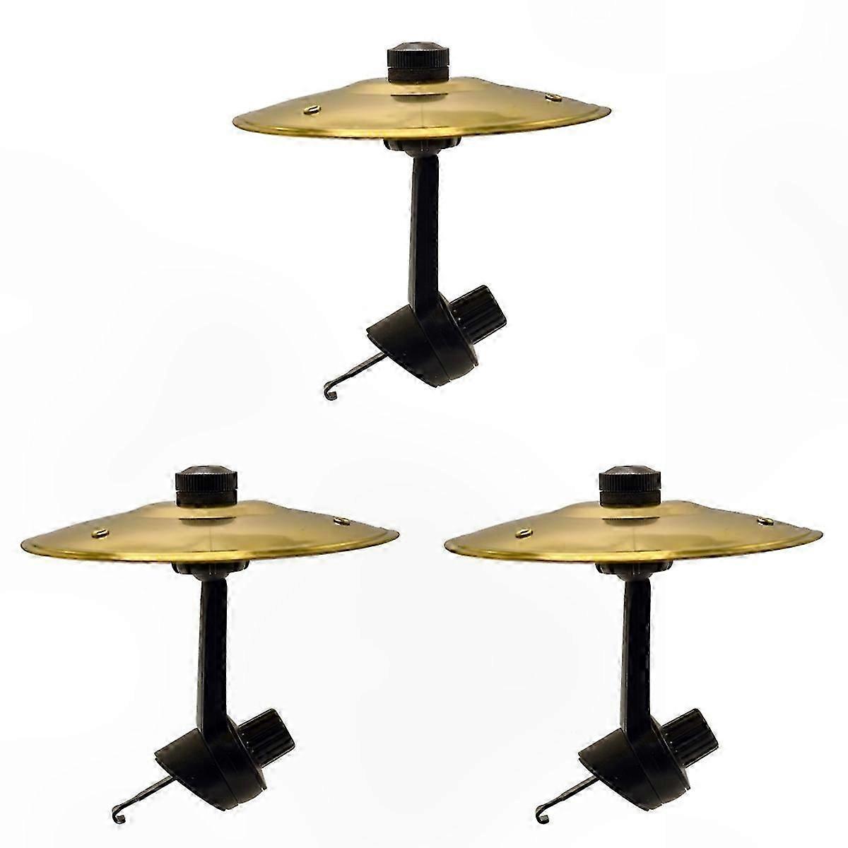 3-Pack Golden Cymbal for Vehicle Use