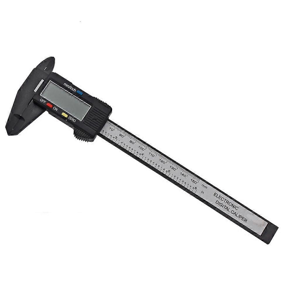 Precision Digital Caliper with LCD Display - Carbon Fiber Electronic Vernier Caliper Gauge - Measuring Tool for Measuring Length, Width and Depth -