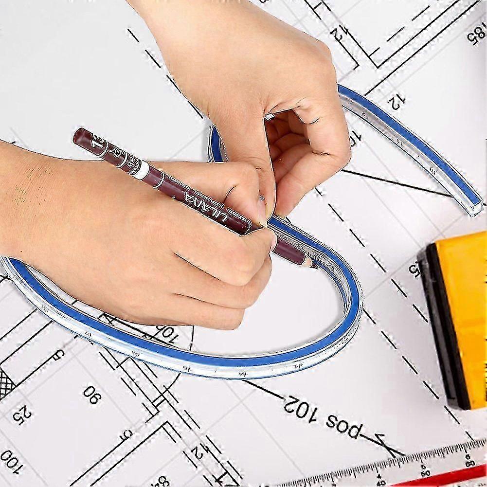 Flexible Curve Ruler,30cm Flexible Ruler,plastic Measure Woodworking ...