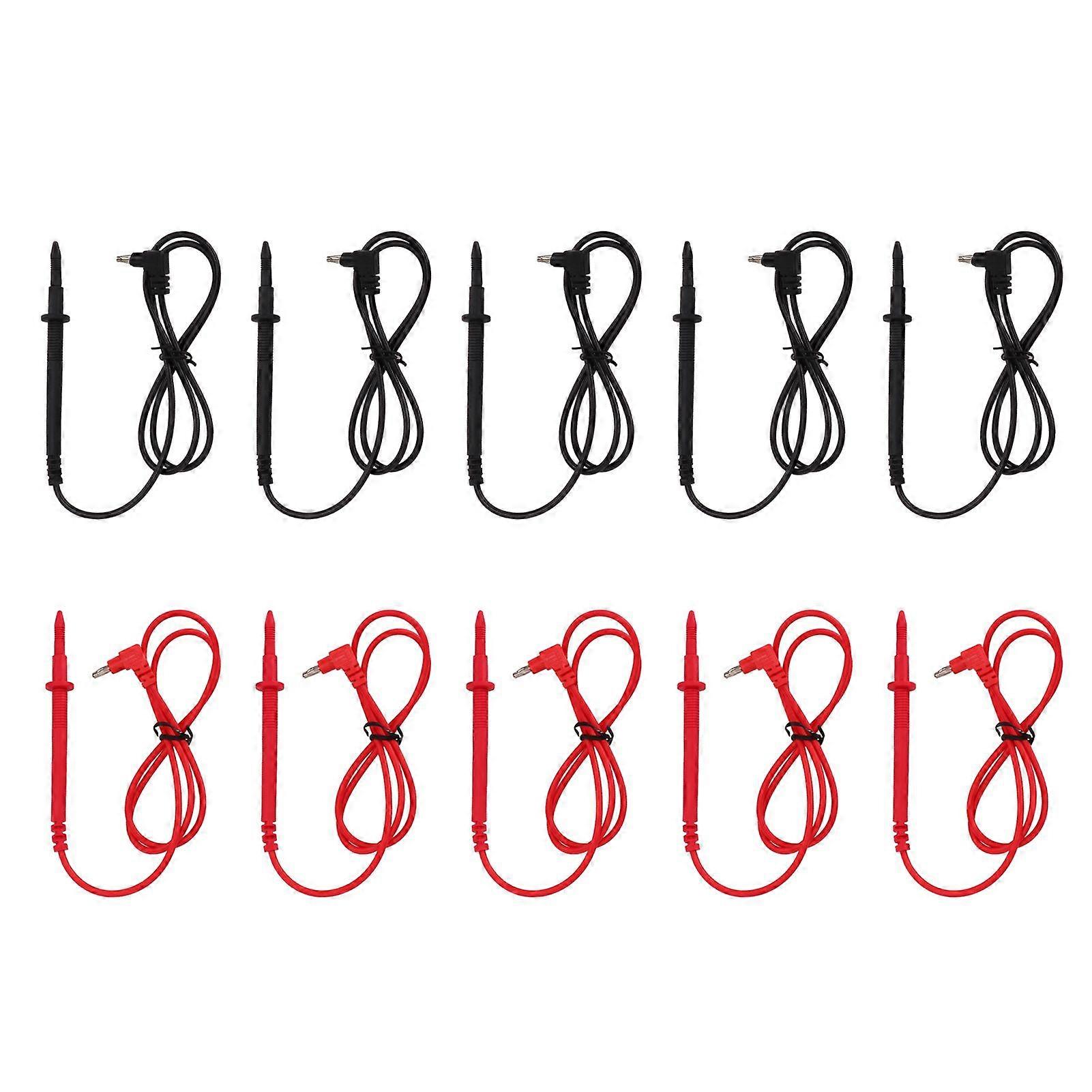 5Set J.30031 Multimeter Probe Universal Test Leads 2mm 10A Banana Plug Needle Pen Accessory