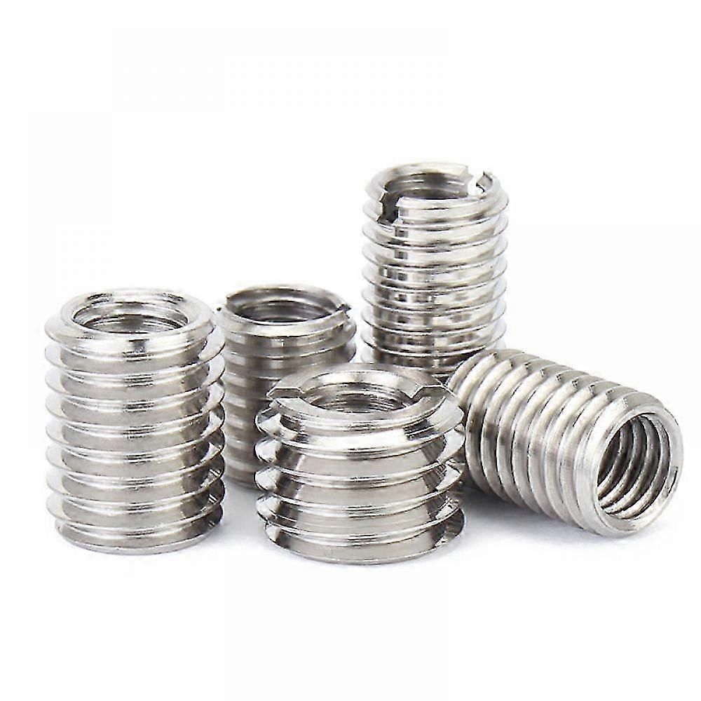M10 to M8 thread reducer 10 pieces insert nut thread repair sleeve thread bushing screw reducer conversion tool insert nut