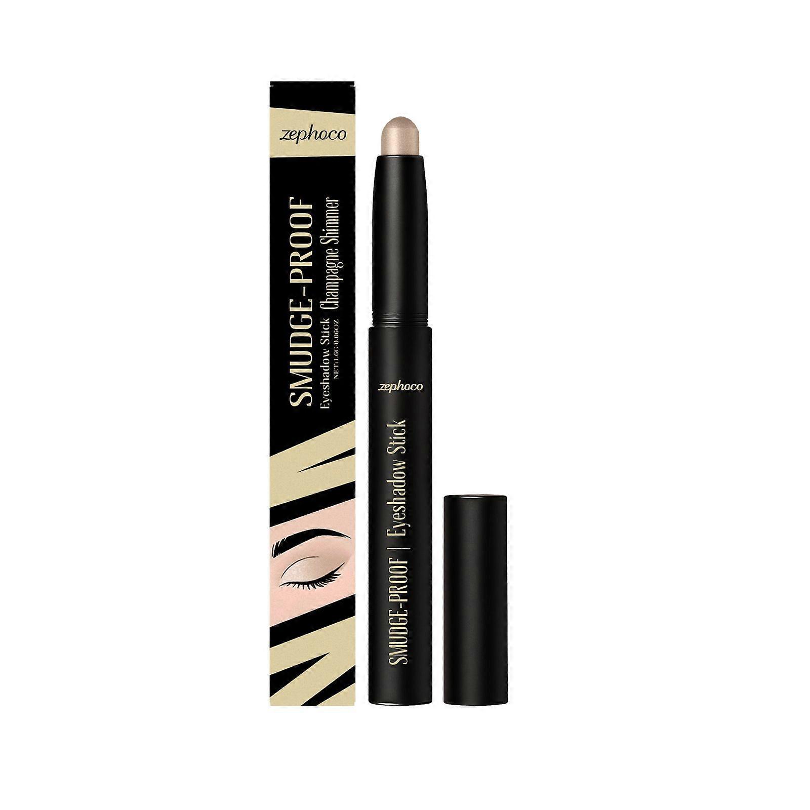Cream Eyeshadow Stick, Matte and Shimmer Eye Brightener, High Pigmented Crease-proof Pencil, Long Lasting Eye Shadow Highlighter Makeup, Smudge-proof