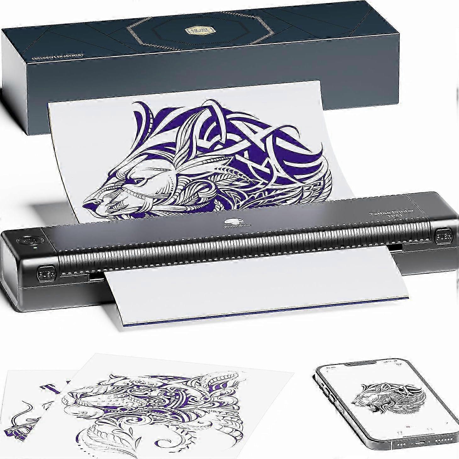 Phomemo A4 Wireless Thermal Printer for Tattoo Template Printing - Tp81 Tattoo Printer