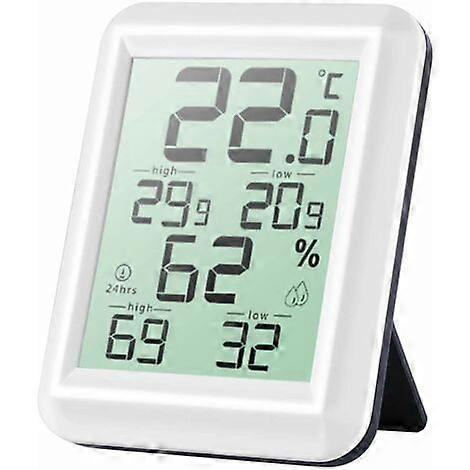 High Precision Digital Indoor Thermometer Hygrometer, / Switchable, Thermo