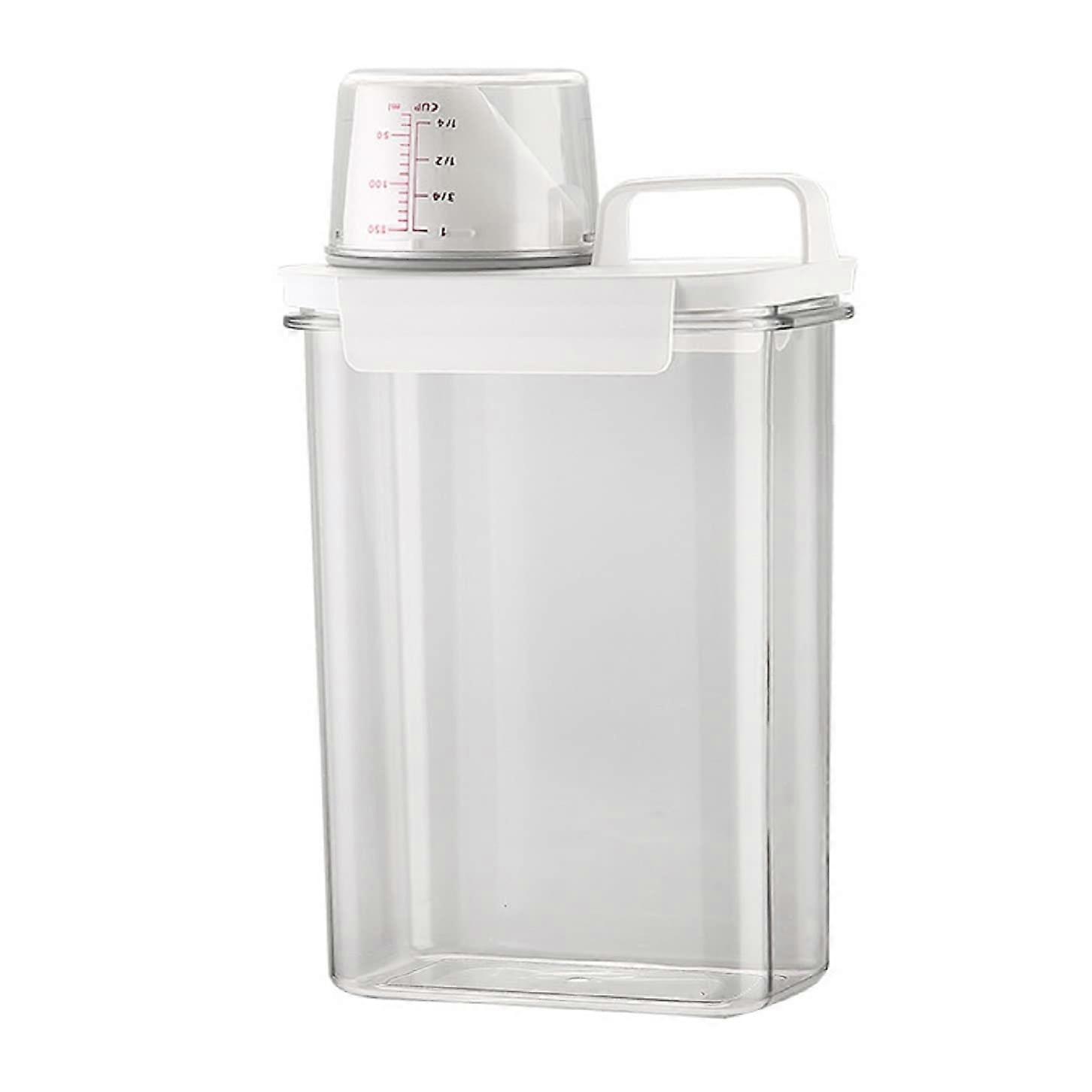 Rice Dispenser Cereal Storage Container, Airtight 1.8L, 150ml Measuring Cup, Kitchen Dry Food Storage for Rice, Flour