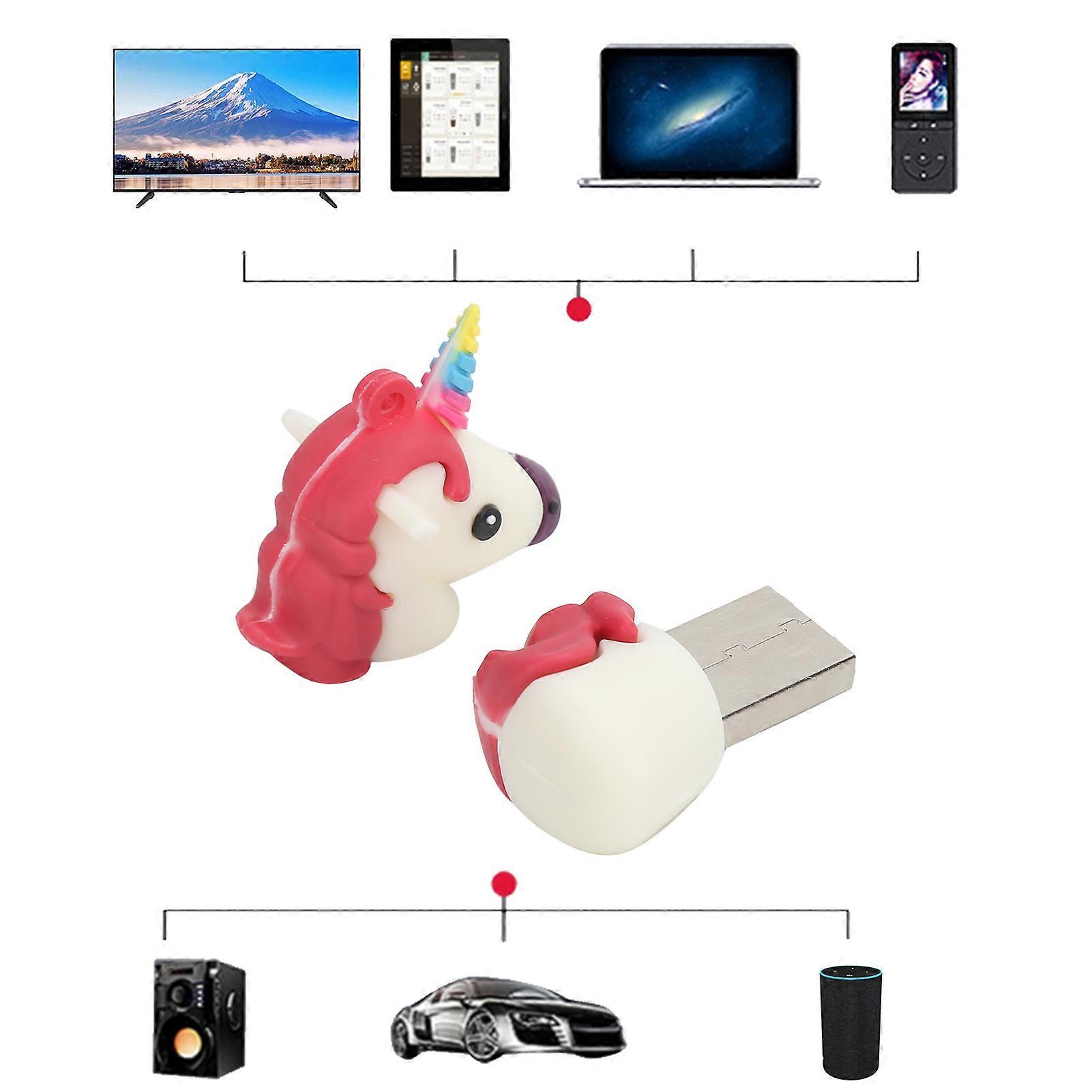 16GB USB 2.0 White Flash Drive Cute Data Storage Tool for PC