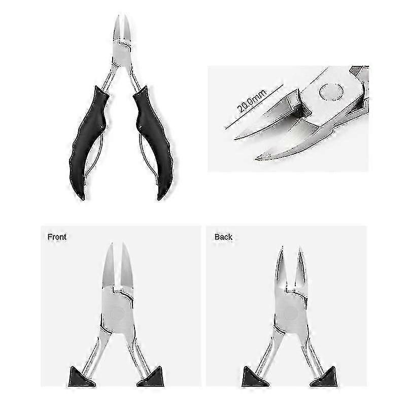 Toenail Clippers For Ingrown Or Thick Toenails Multi-functional Foldable Ingrown