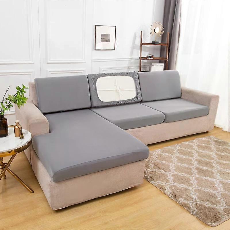 Silk Spandex Sofa Cushion Cover Slipcover For Living Room Couch 1 2 3 4 Seater