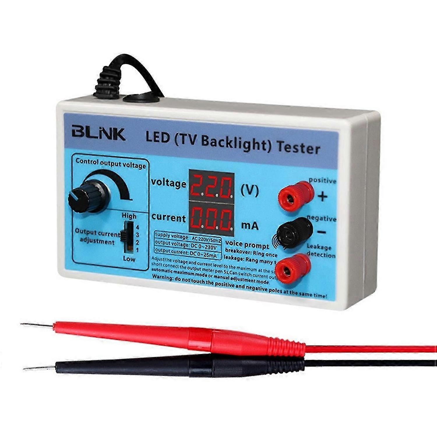 TV Backlight Tester Meter 0-230V Output Multipurpose EU Plug