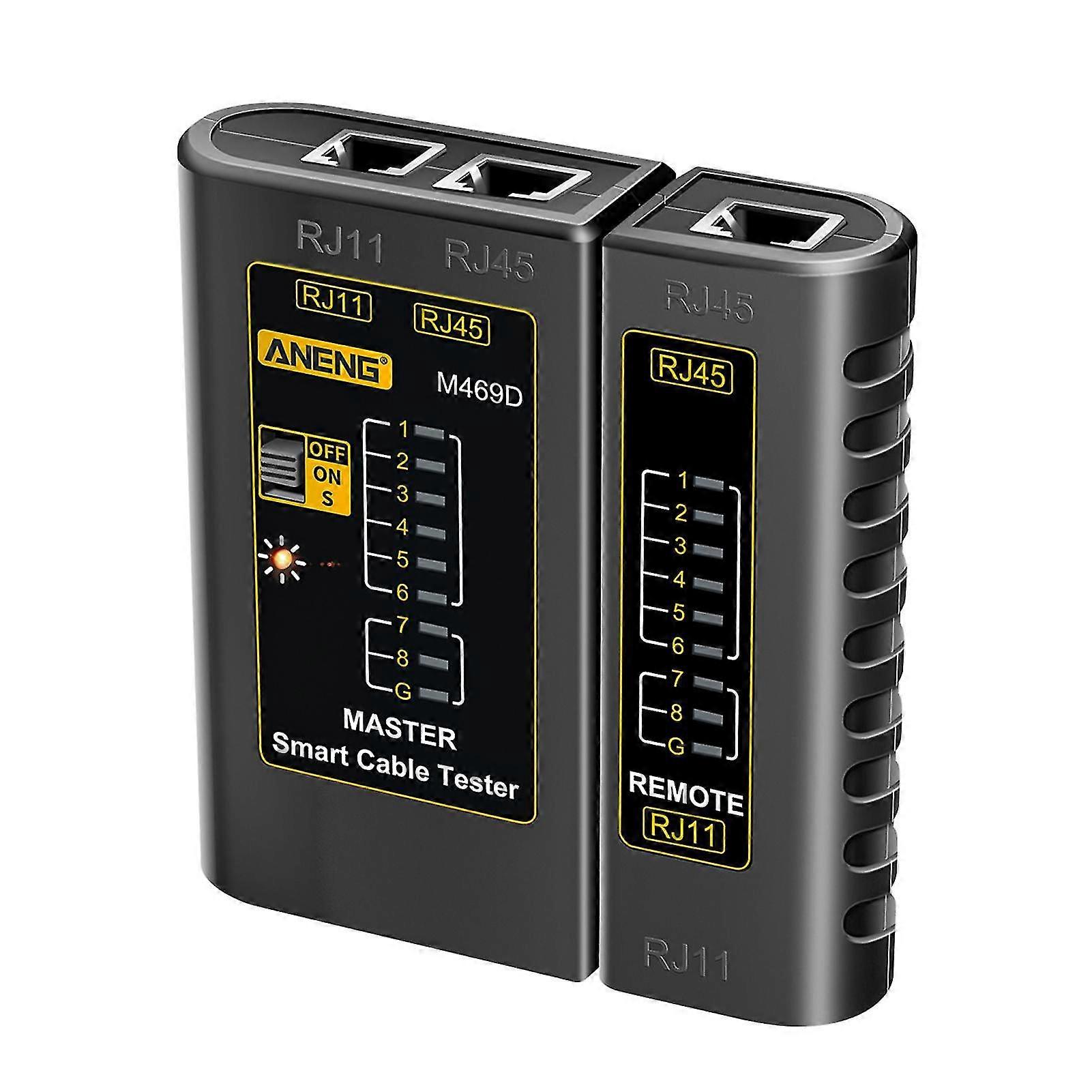 ANENG M469D Network Cable Tester Pairing Instrument for RJ11 RJ45 Telephone Lines with LED 2025