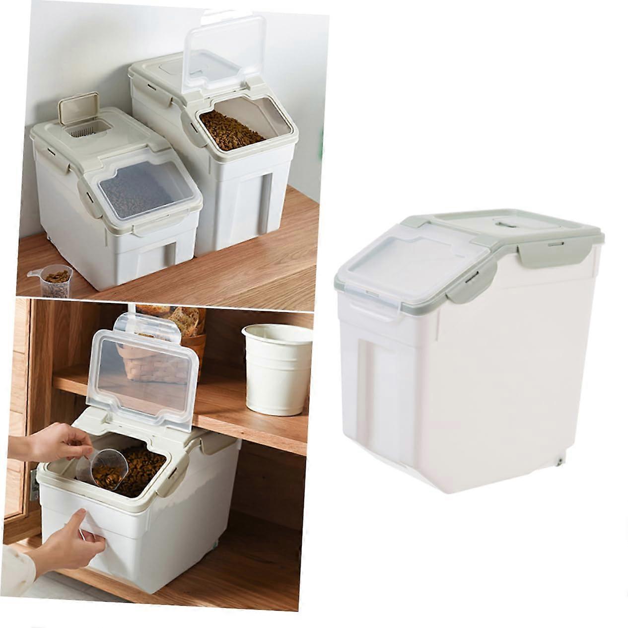 Pet Food Storage Container Lid Airtight Dog Food Bin Large MoistureProof For Home Use