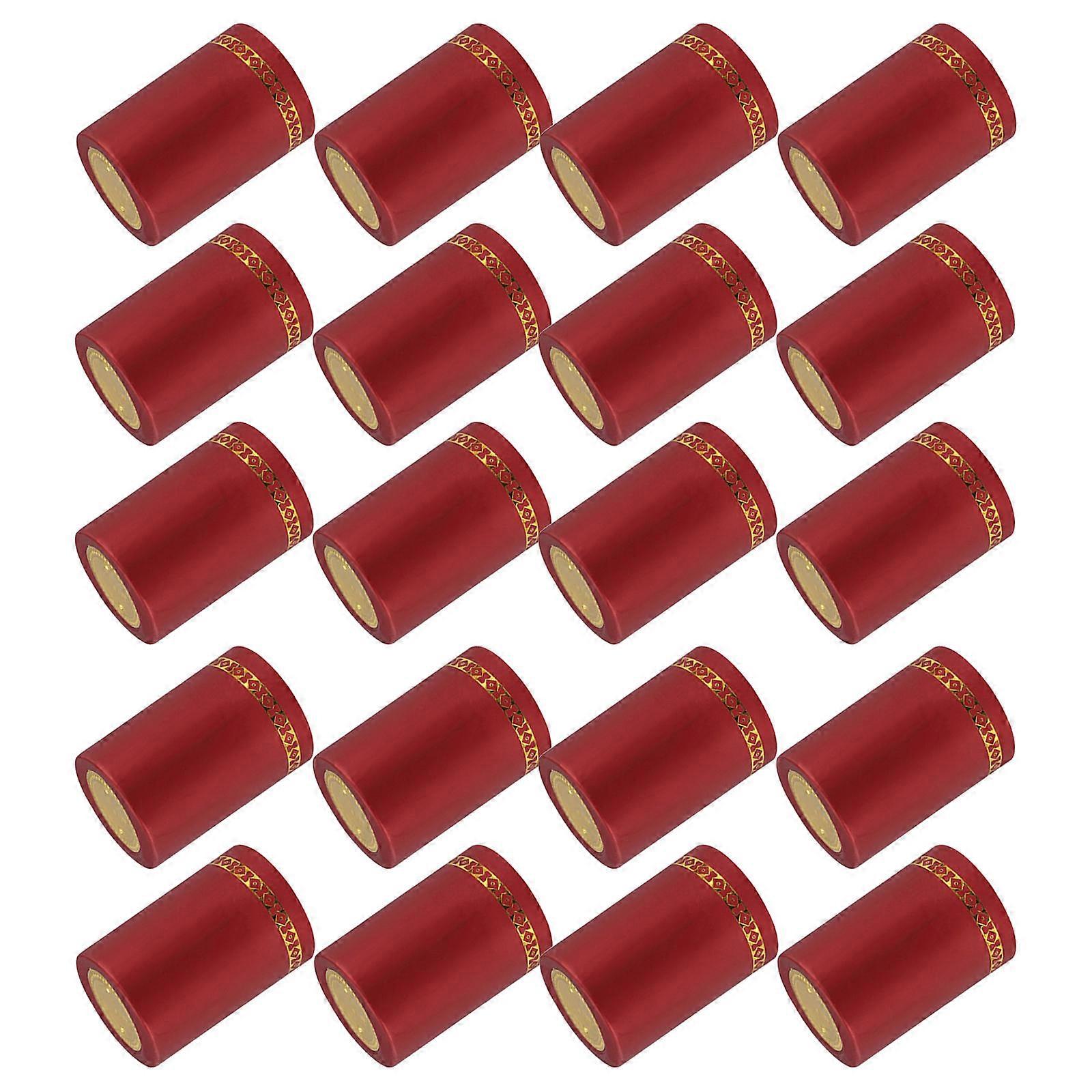 Heat Shrink Cap Red Sealed Cover for 200Pcs Usage