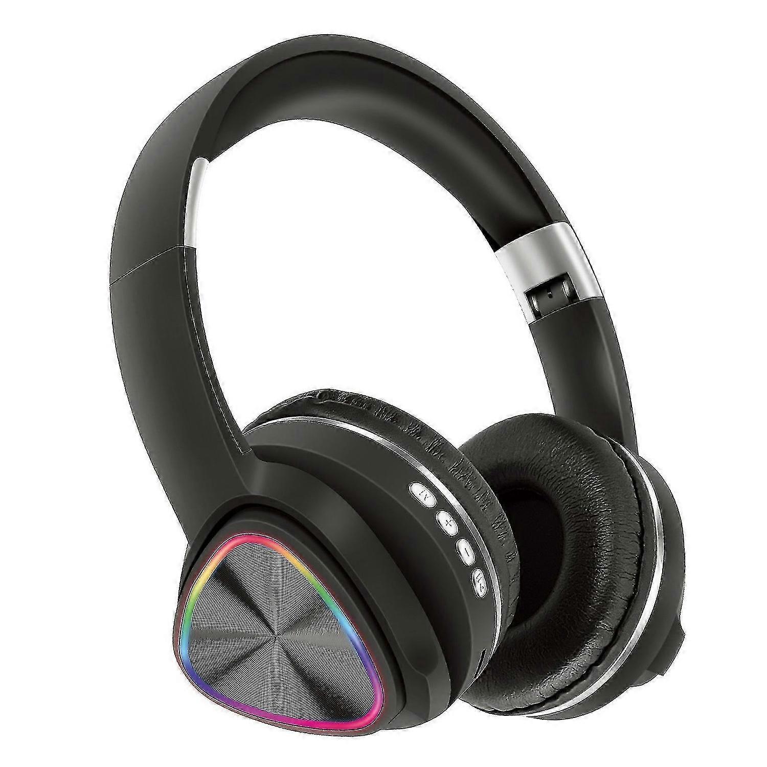 Headphones Wireless Bluetooth Headset Subwoofer Bluetooth Mobile Computer Game Music Sports Game Headphones With LED Lights