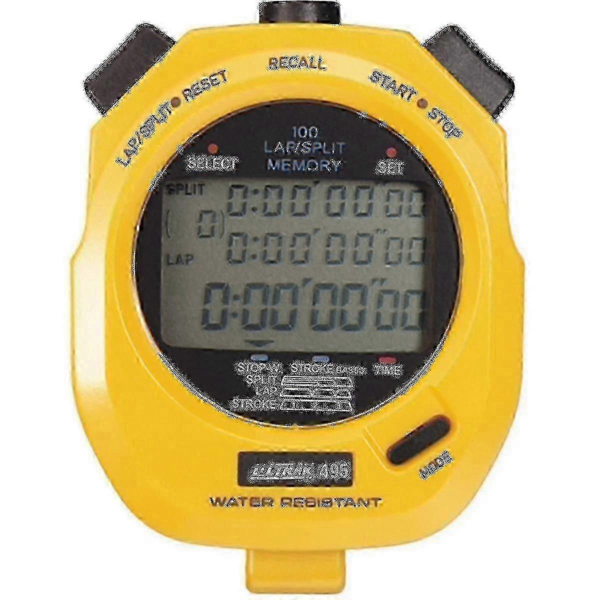 Chronomètre Ultrak 495-100 à double mémoire divisée - Jaune - DF