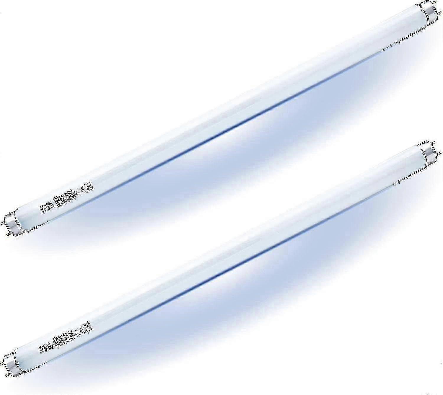 2 Pack Fsl Bl T8 F15w Fly Killer Replacement Bulbs - 17in Uv Tubes For 1530 W Fly Insect Killer Bug Zapper
