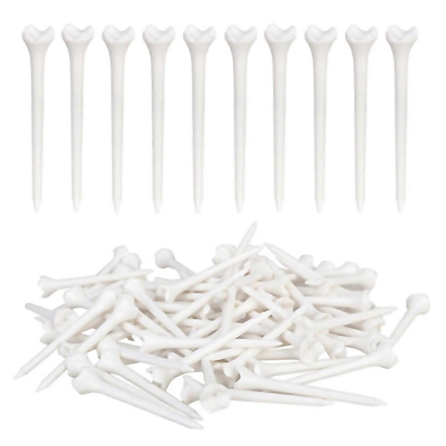 For 100pcs 83mm Professional Tee System Plastic Golf Tee Golf Accessories