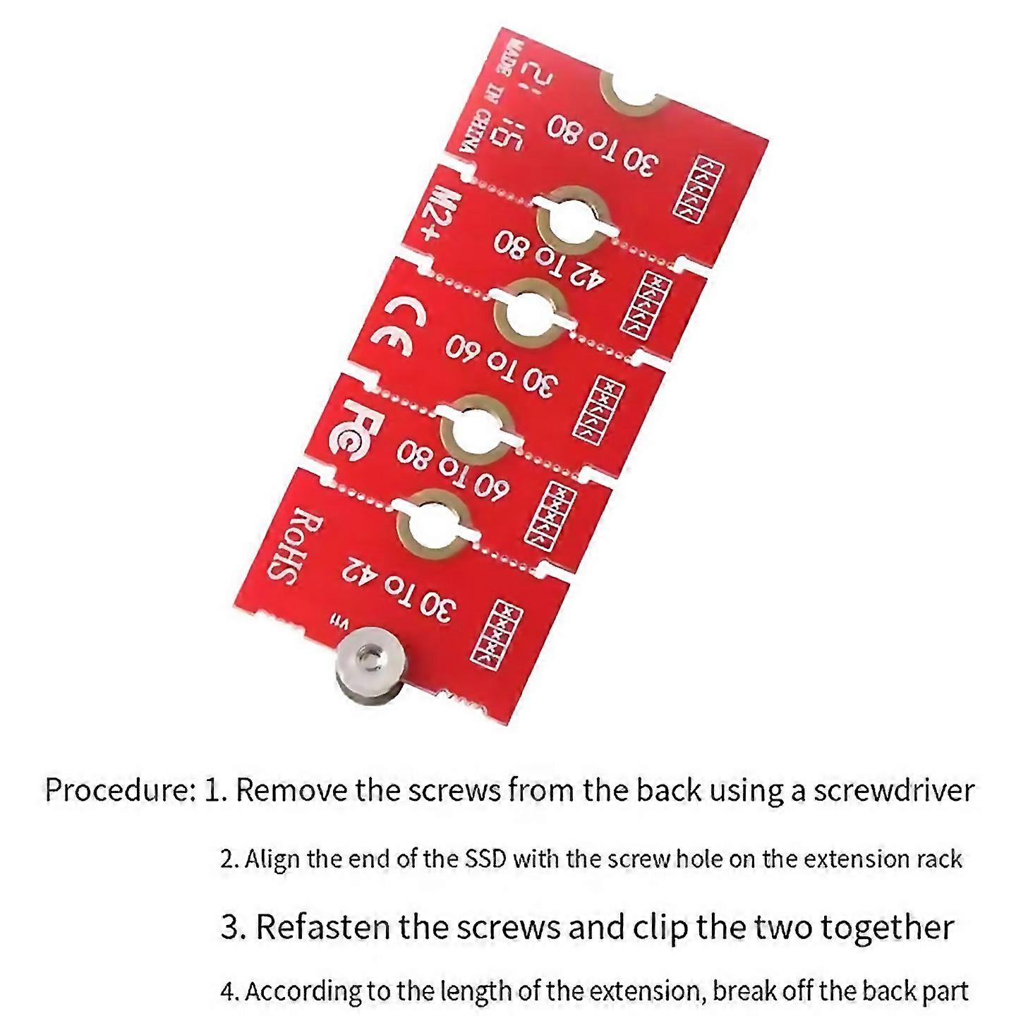 For M2 Ngff Nvme Ssd Extension Bracket Adapter