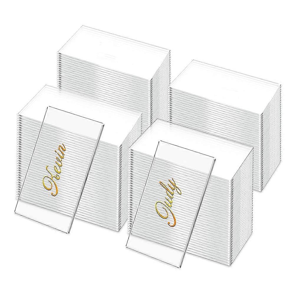 120Pc Clear Acrylic Place Cards Acrylic Table Number Card Blank