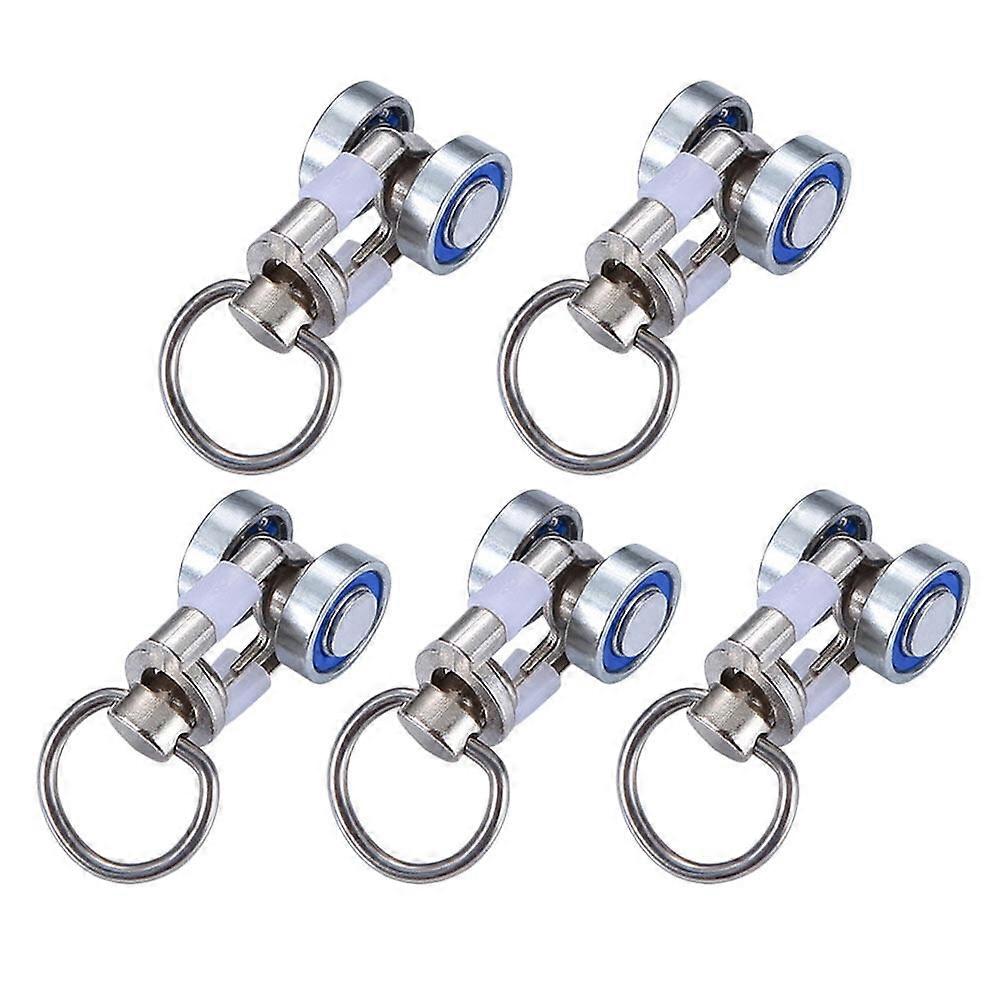 5Pcs Curtain Trolley Curtain Track Silent Pulleys Practical Curtain Accessory