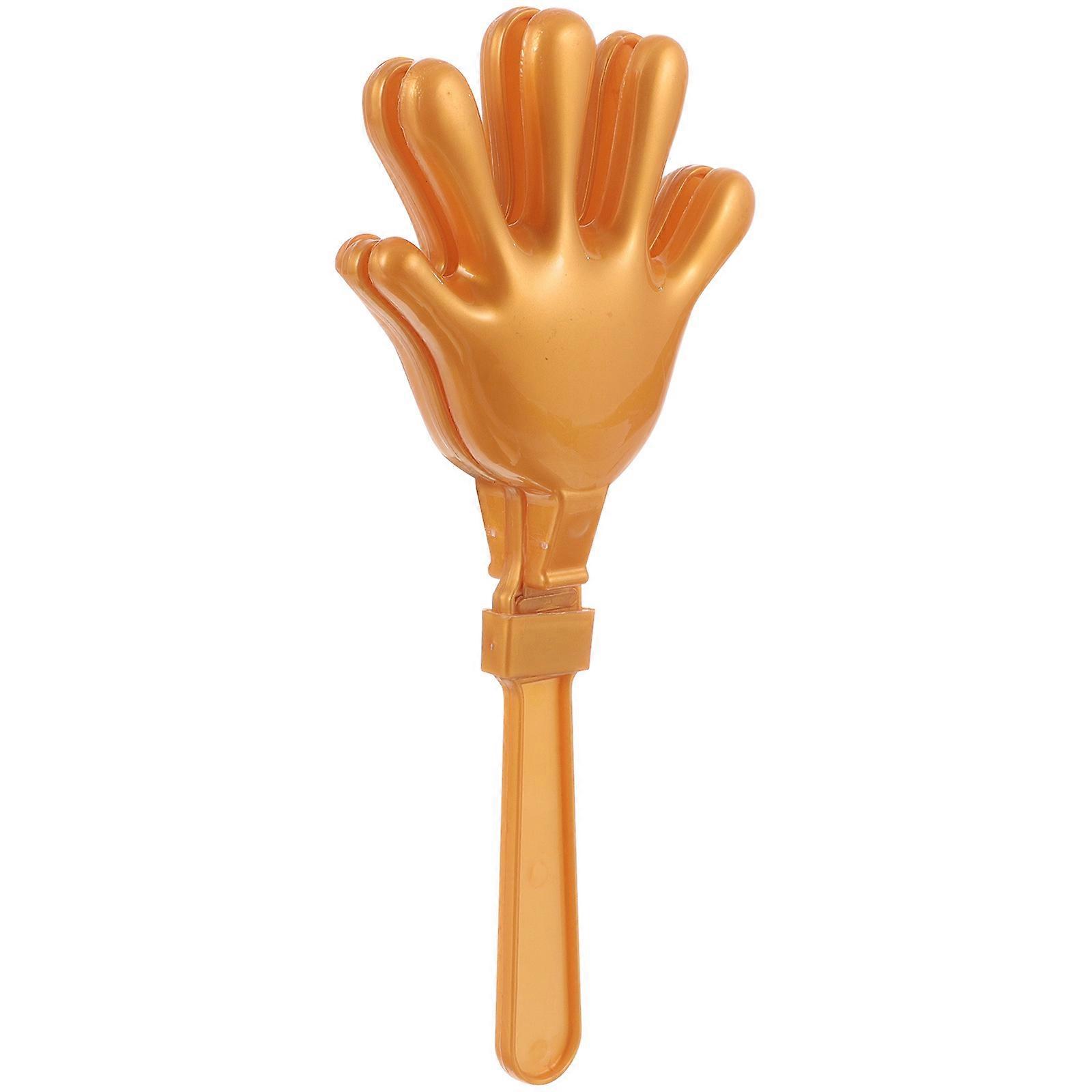 Plastic Hand Clappers Party Noise Makers for Kids 5Pcs Golden Clapper Set
