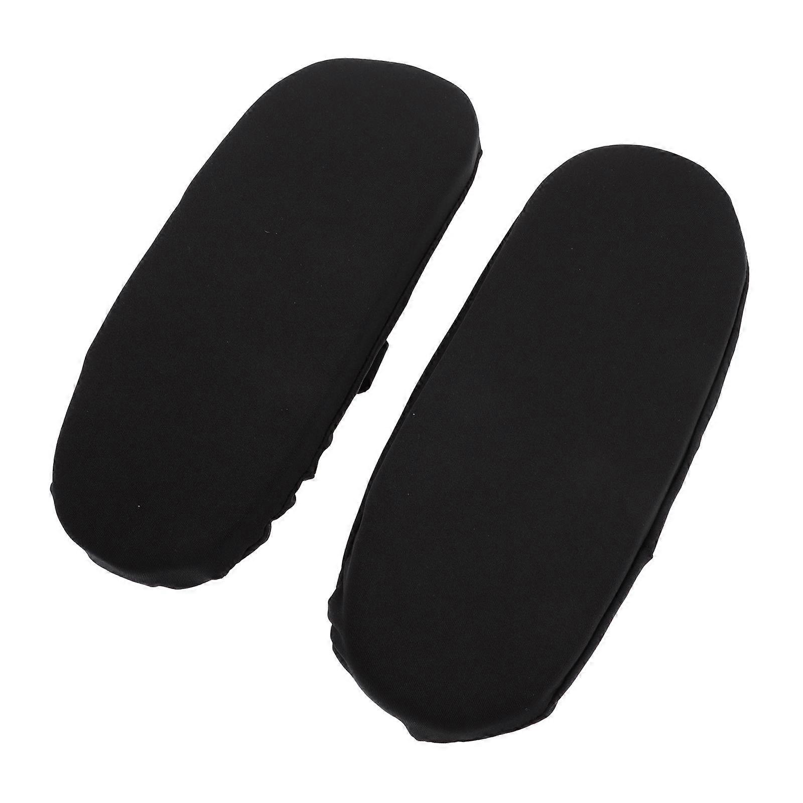 Office Chair Armrest Elbow Support Pads Black 4Pcs Comfortable Cushions