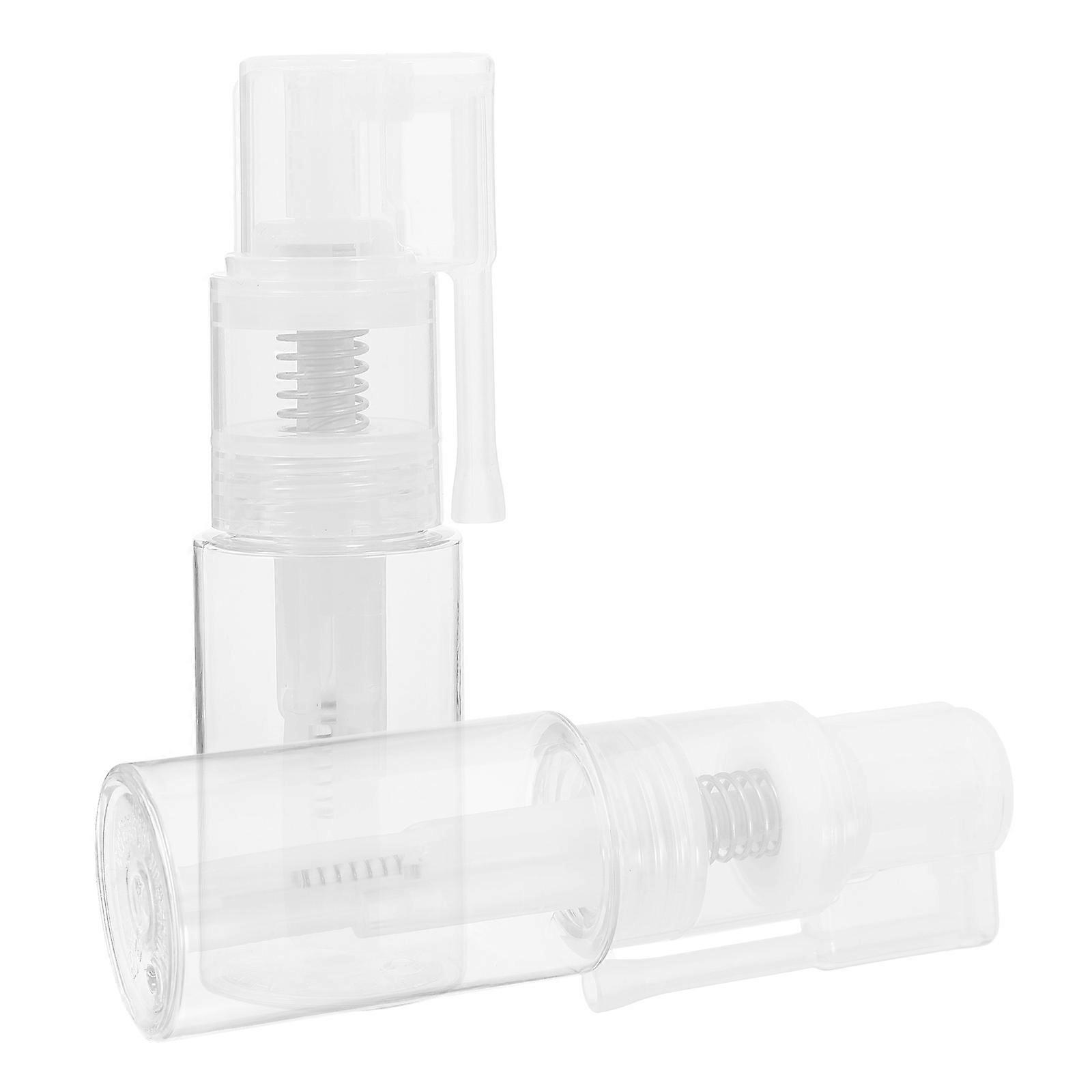 Portable Powder Spray Bottle for Baking Use 4Pcs Transparent ABS Bottles