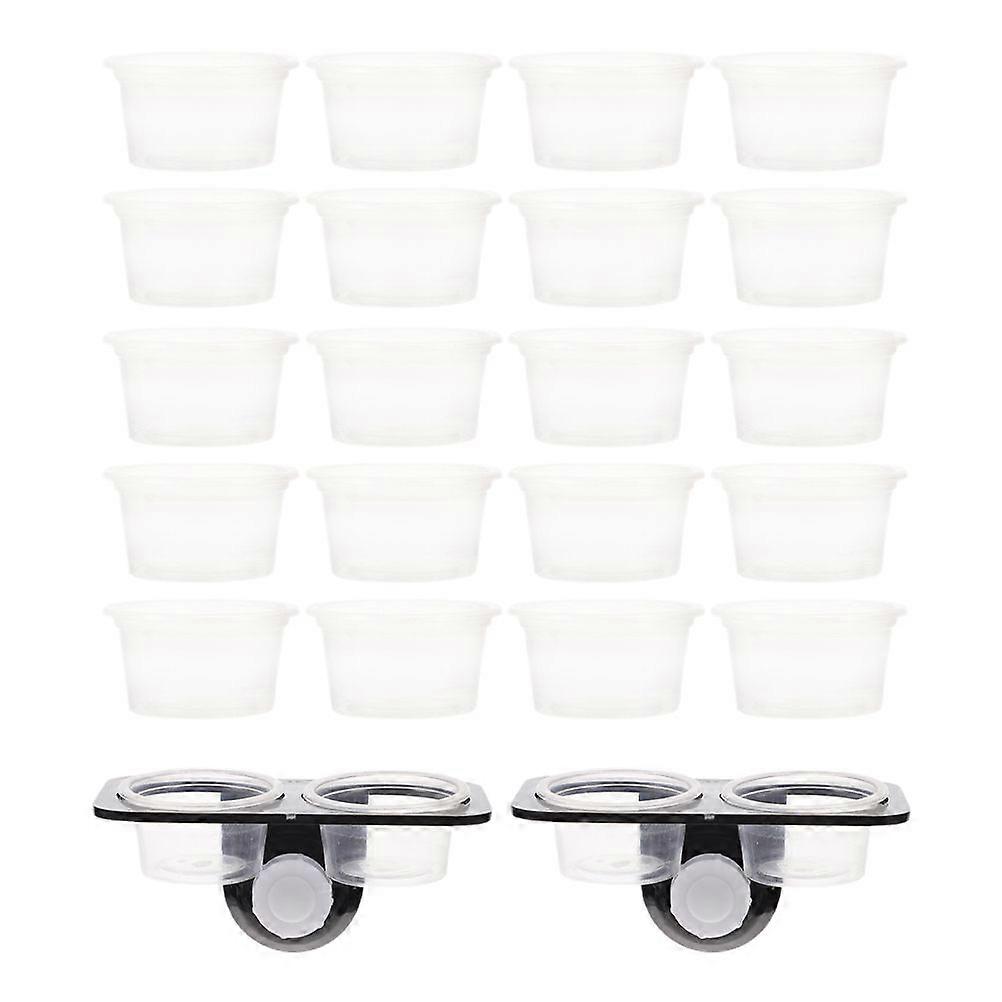 1 Set of Reptile Feeding Ledge with Suction Cup Reptile Water Feeder Reptile Tank Supplies