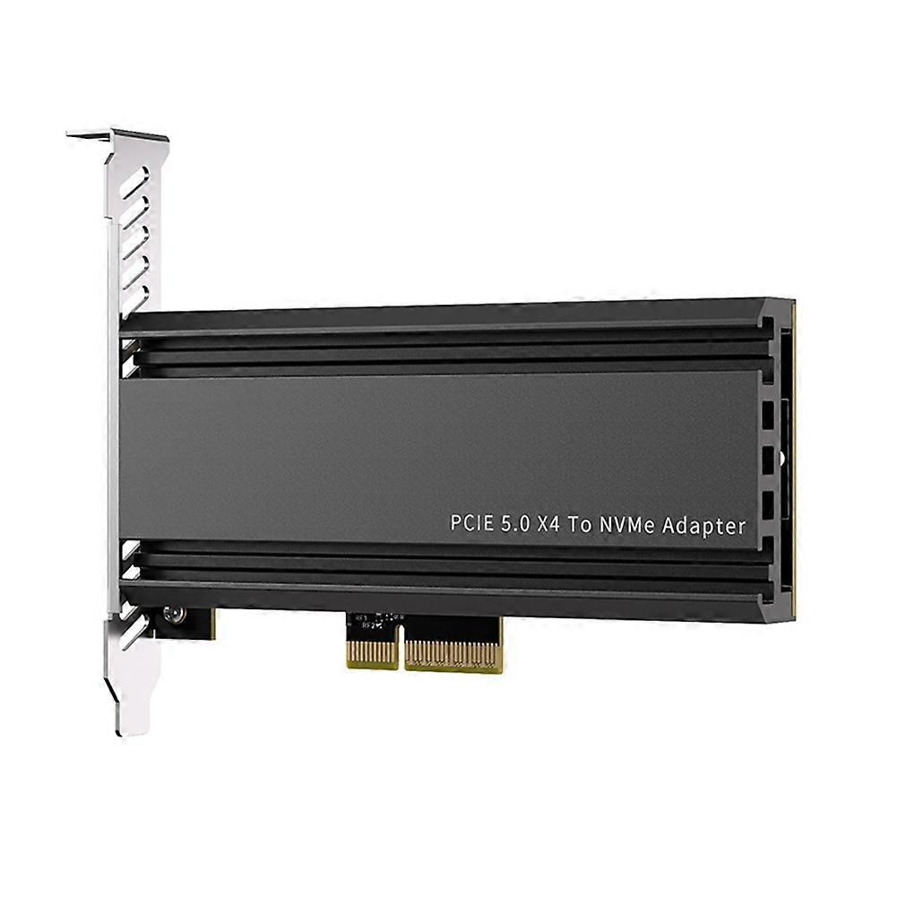 PCIE 5.0 X4 to NVME Adapter Card PCIE 5.0 4X SSD Converter M.2 NVME SSD Adapter with Aluminum Heatsink for PC Computer