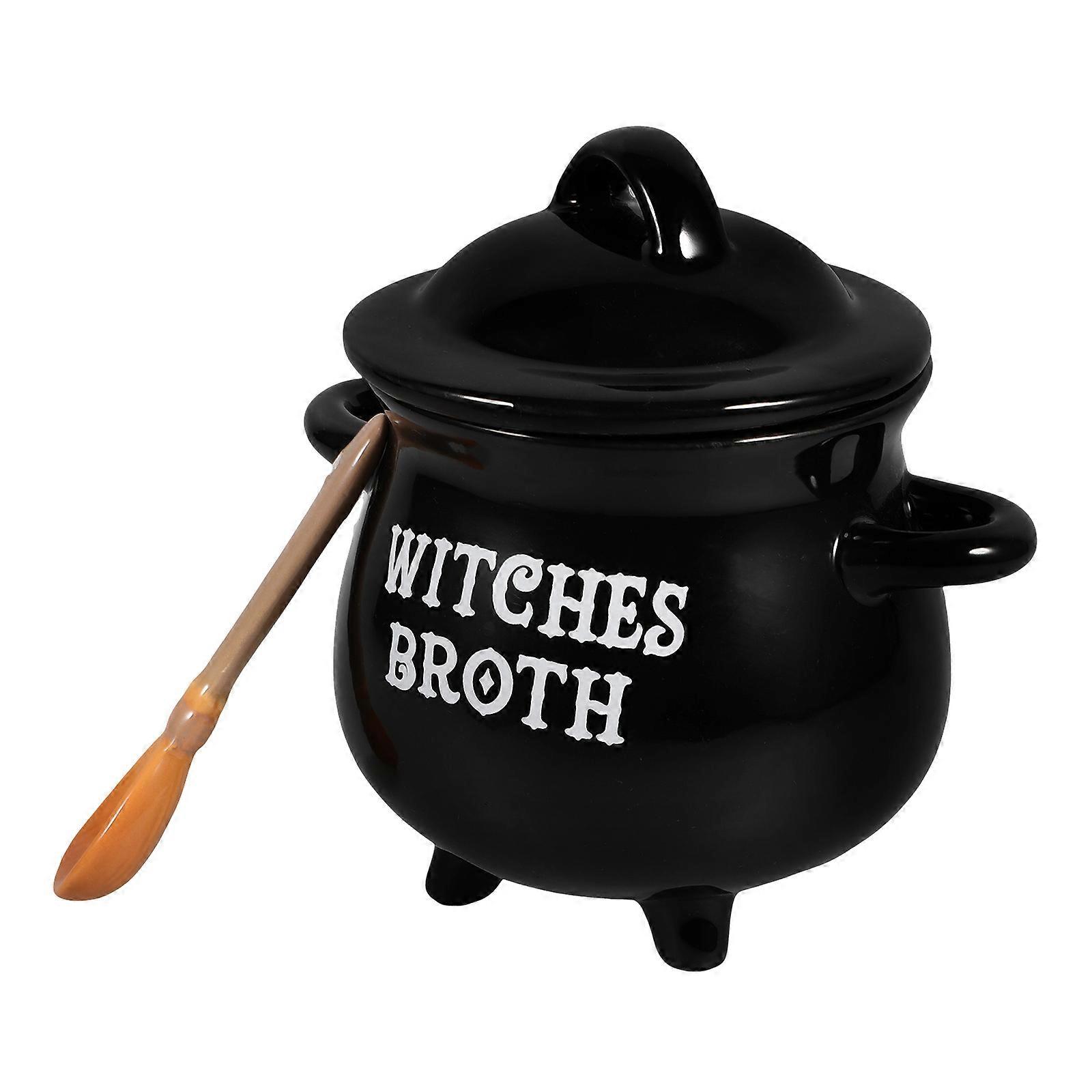 Pantry Storage Containers Cauldron Ceramic Bowl Storage Jar Assorted Color with 1Set