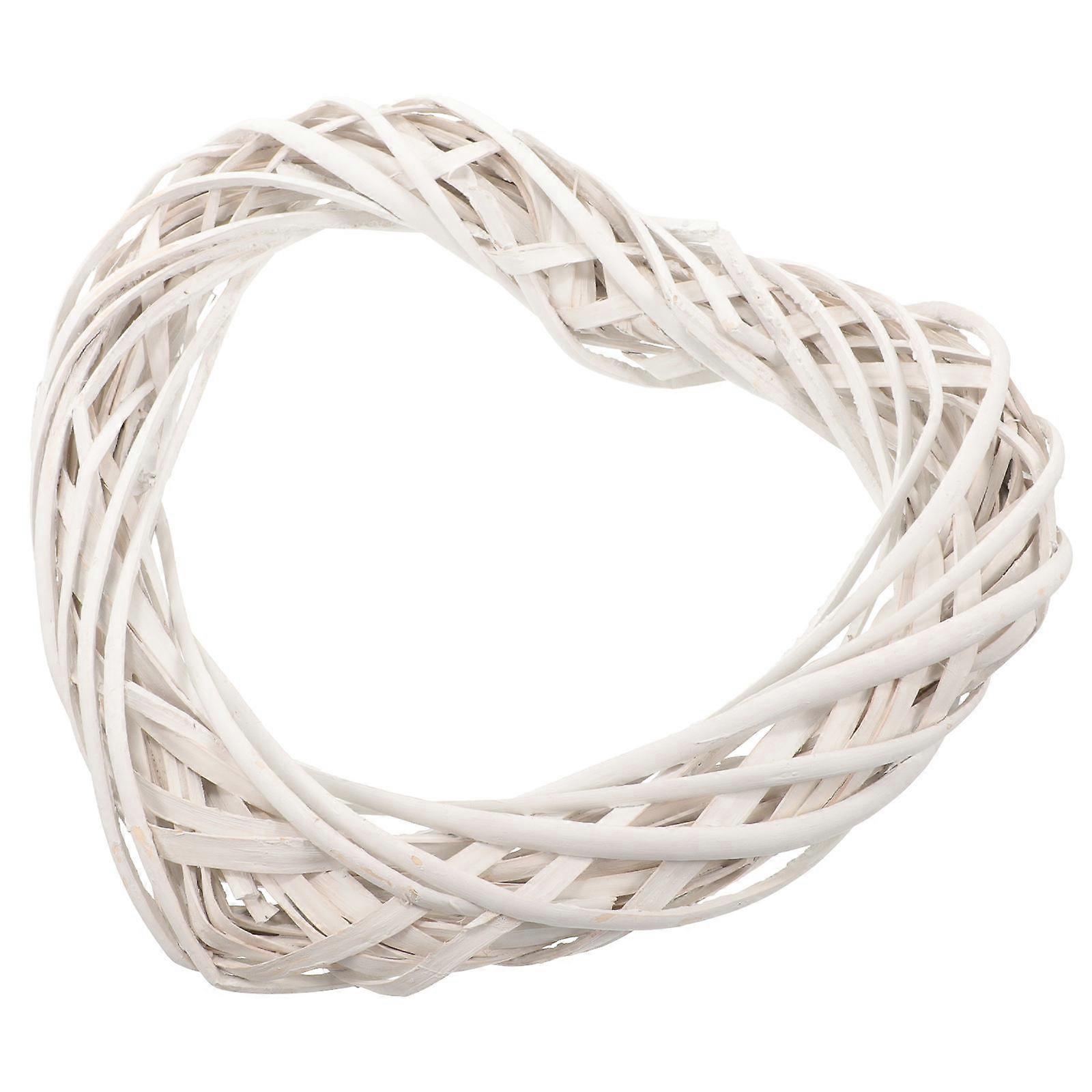 Heart Shaped Wreath Rattan Frame for DIY Decoration 3Pcs Set