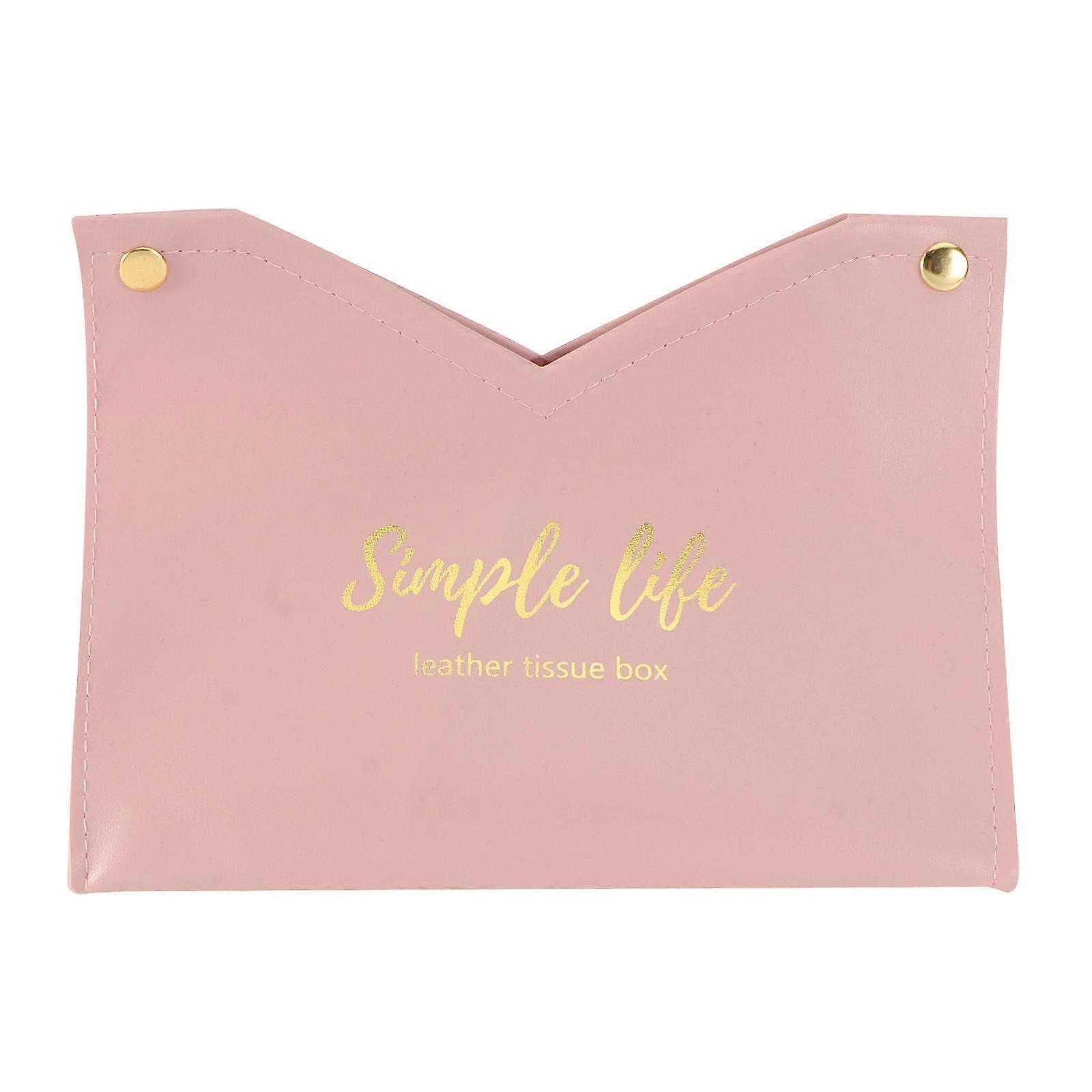 Tissue Storage Pouch Napkin Box for Storage 3Pcs Pink Holder