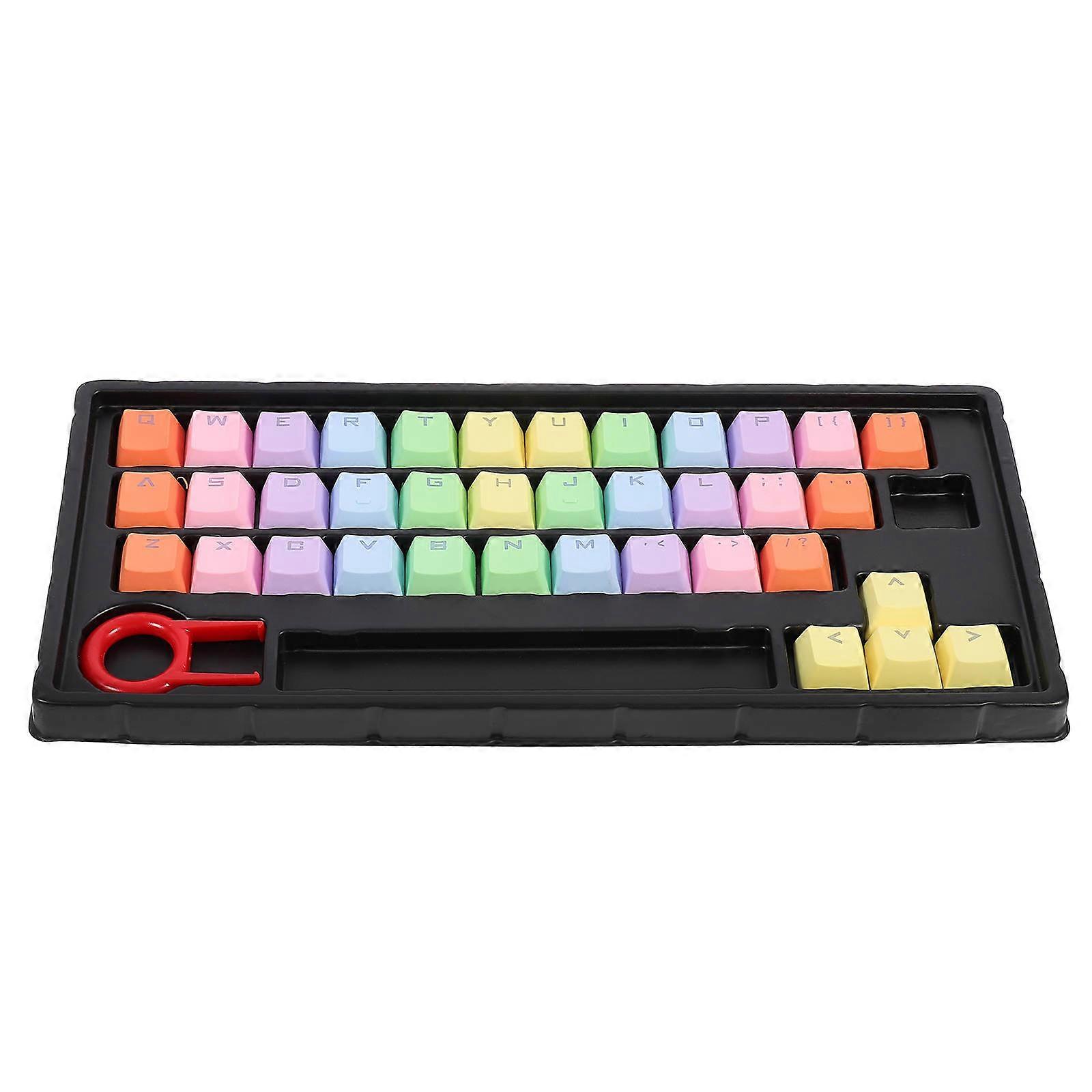 Computer Keyboard Keycaps Replacement with Chic Key Caps 4Sets Yellow