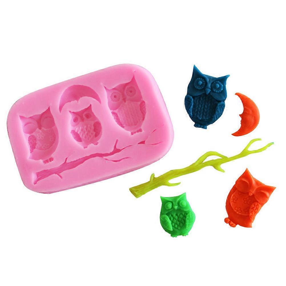 Owl Shape Silicone 2Pcs For Chocolate And Candy Making Ideal For Craft Making With Heat Properties