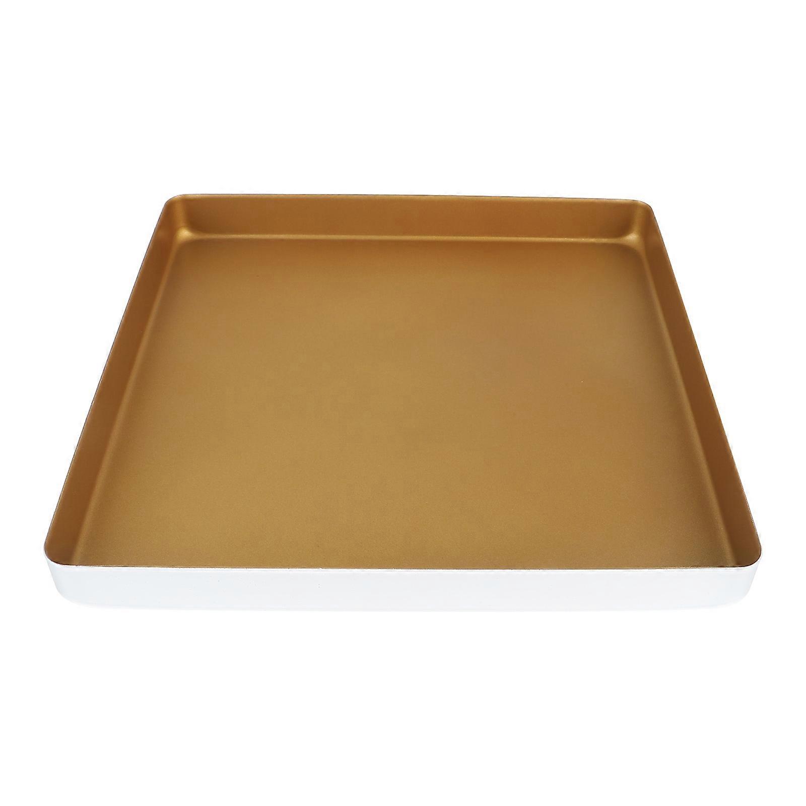 Heat-resistant Pizza Tray Nonstick Square 11x11in Friends Gathering Home Use 1Pack