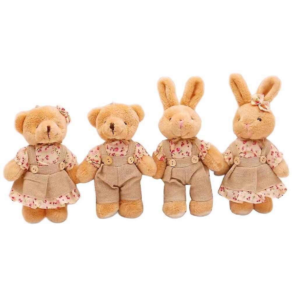 Lovely Doll Pendant Key Chain Ideal For Daily Use Gifts Khaki Color 14CM 16Pcs