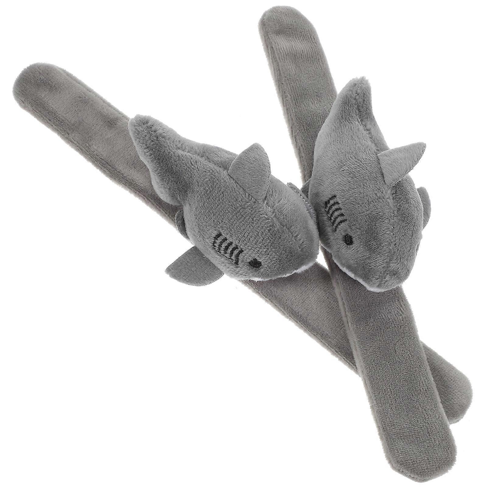 Wearable Animal Slap Bracelet 6Pcs Assorted Color Shark Themed Design For Children
