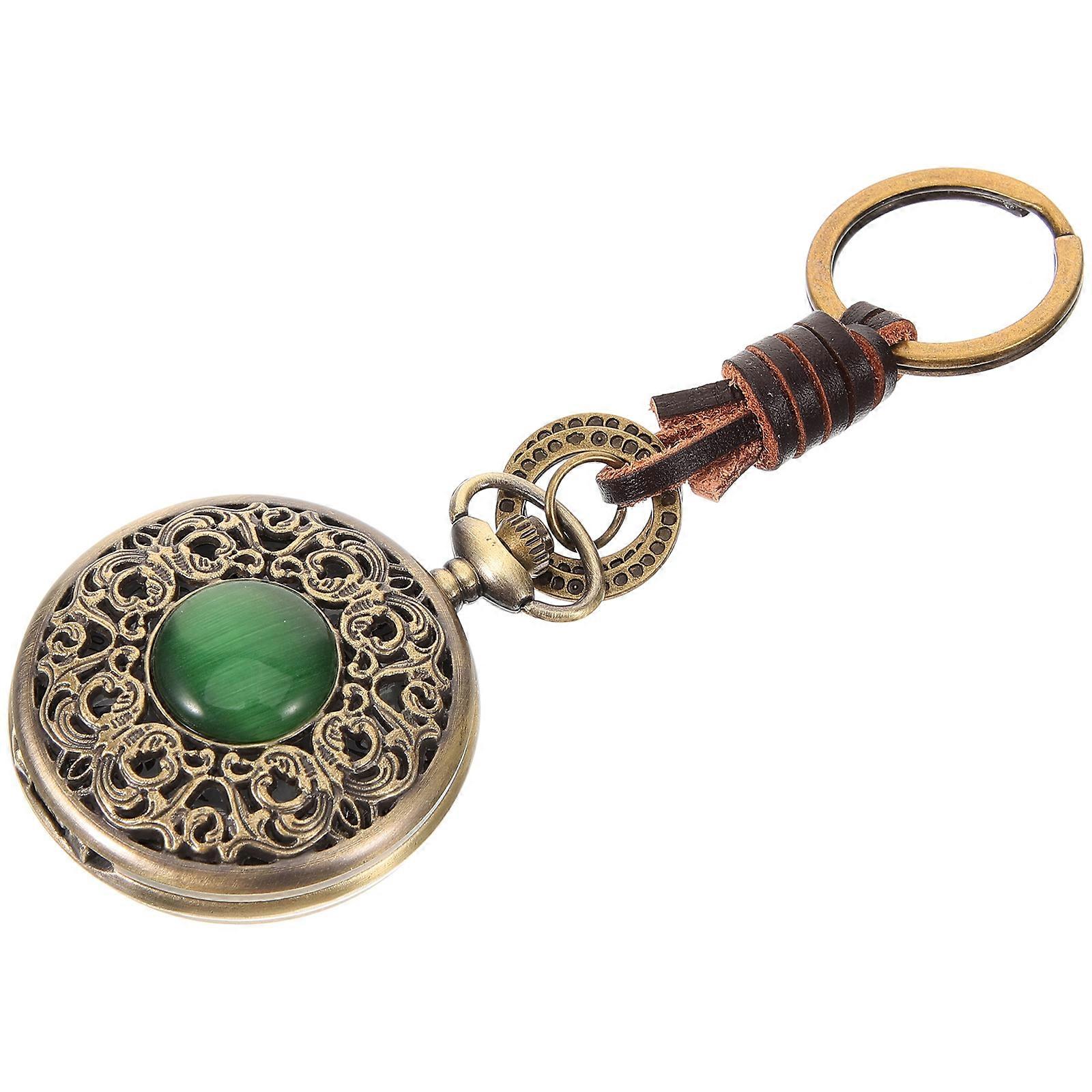 Creative Pocket Watch Digital Watch for Watching Time 5Pcs Brown Alloy