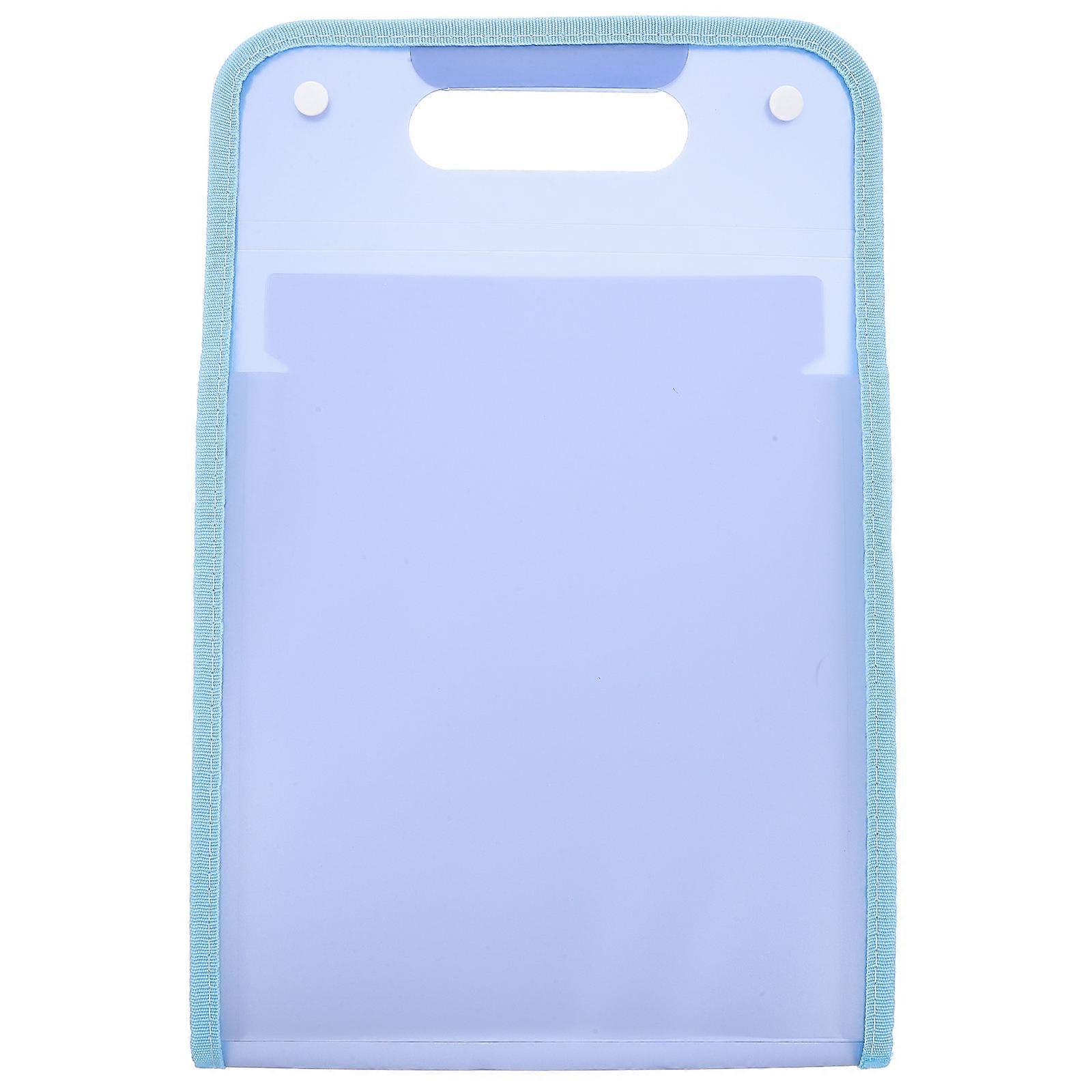 Expanding File Folder Portable File Organizer for Storage Use 5Pcs Blue