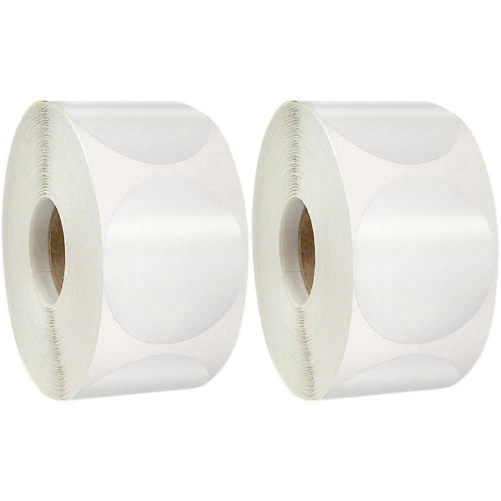 Clear Round Stickers Self Adhesive Labels for Decoration 2 Rolls Envelope
