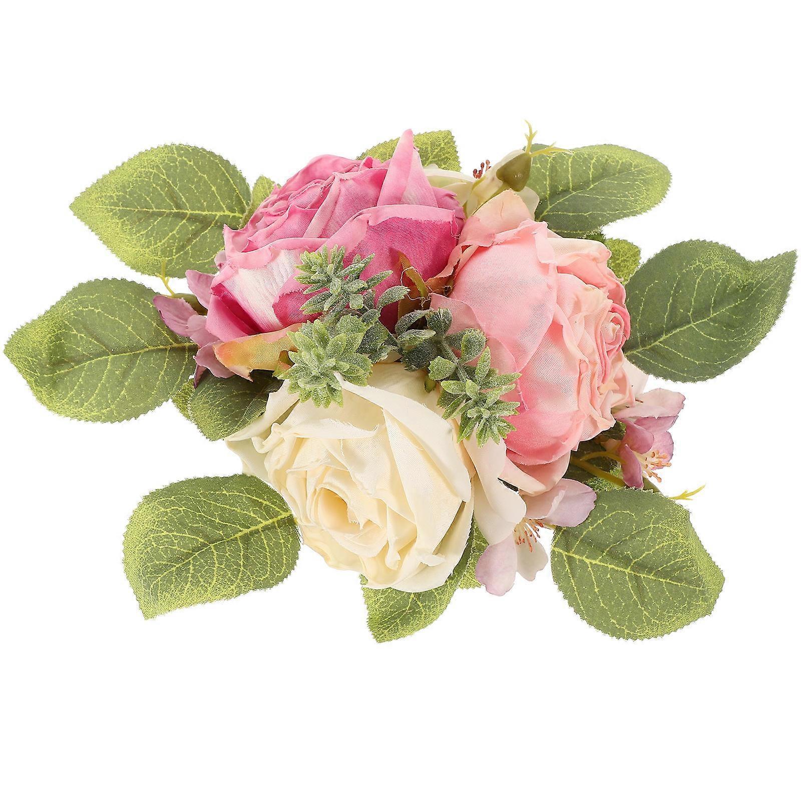 Simulation Flowers Artificial Flower for Cake Decoration 2Pcs