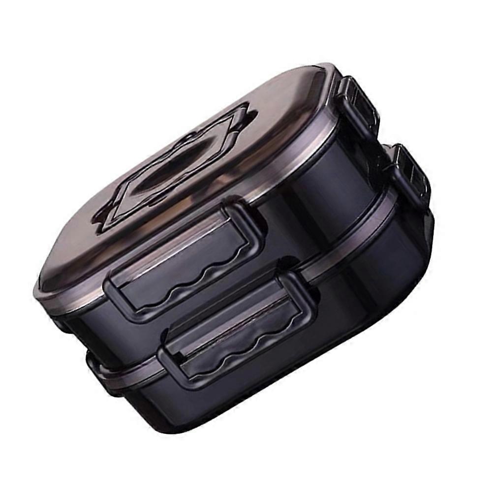 Lunch Box Double Layer for Storage Use with Leakproof Design 1 Portable Unit