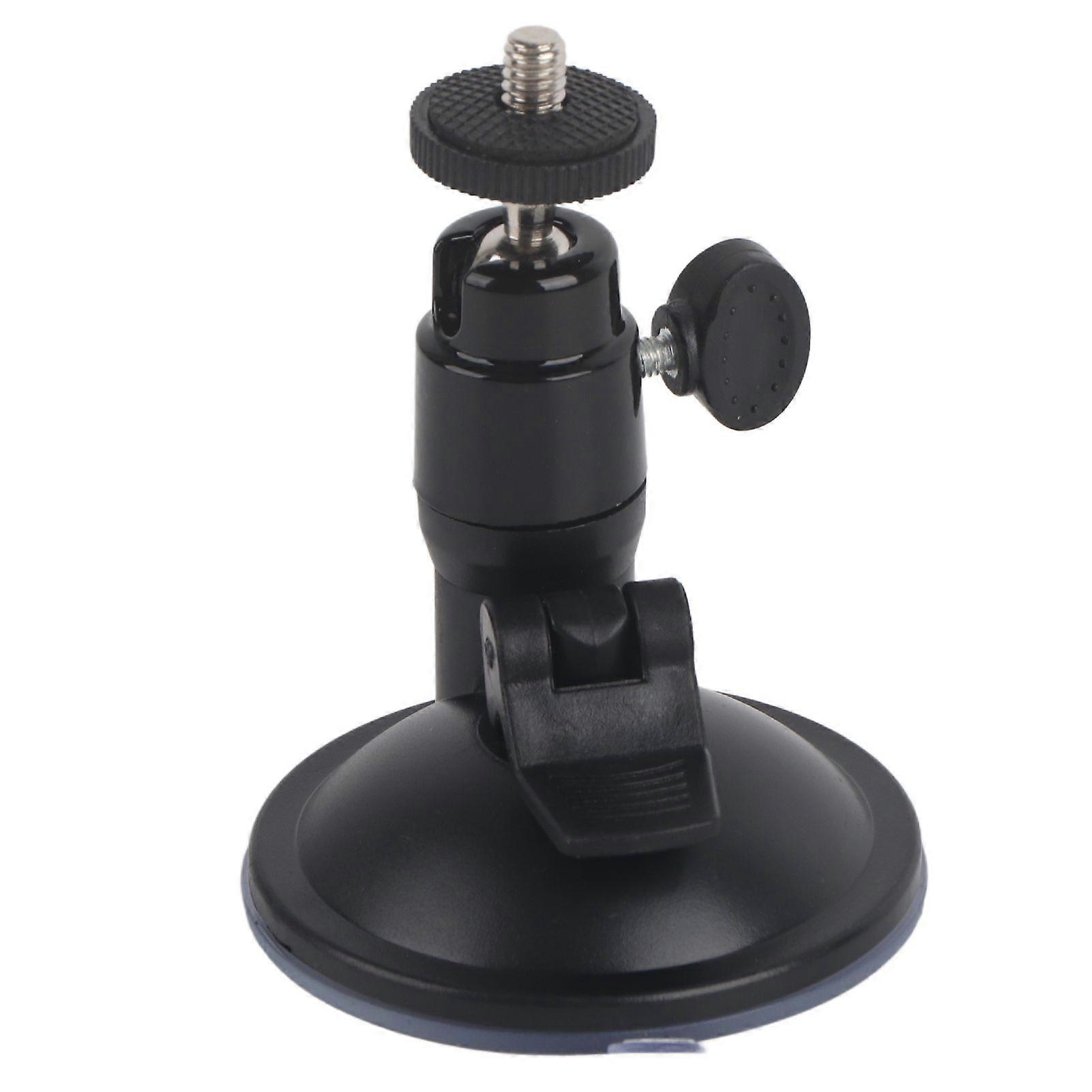 Universal Adjustable Alloy and Plastic InCar Suction Cup Mounting Adapter Base Accessory(Black )