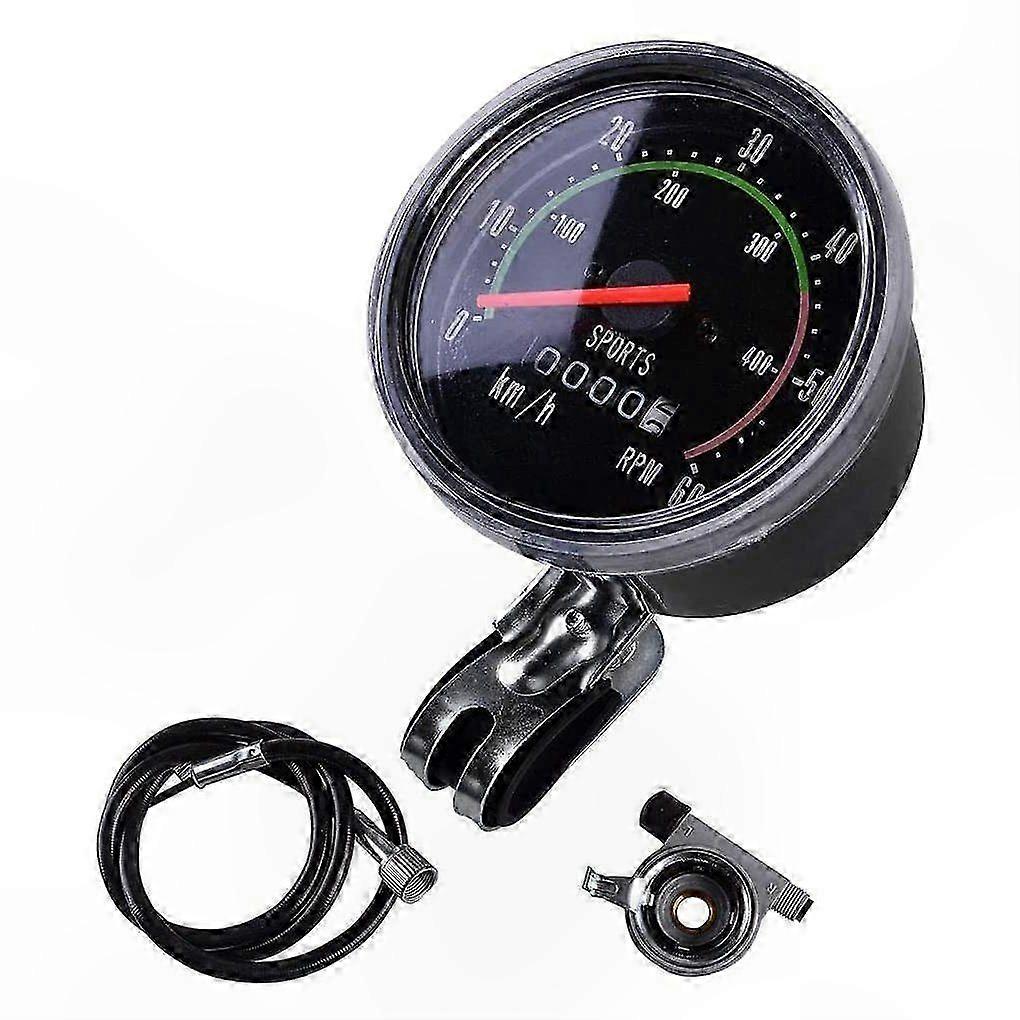 Universal Mechanical Bike Speedometer with Odometer and Stopwatch for Cycling Enthusiasts