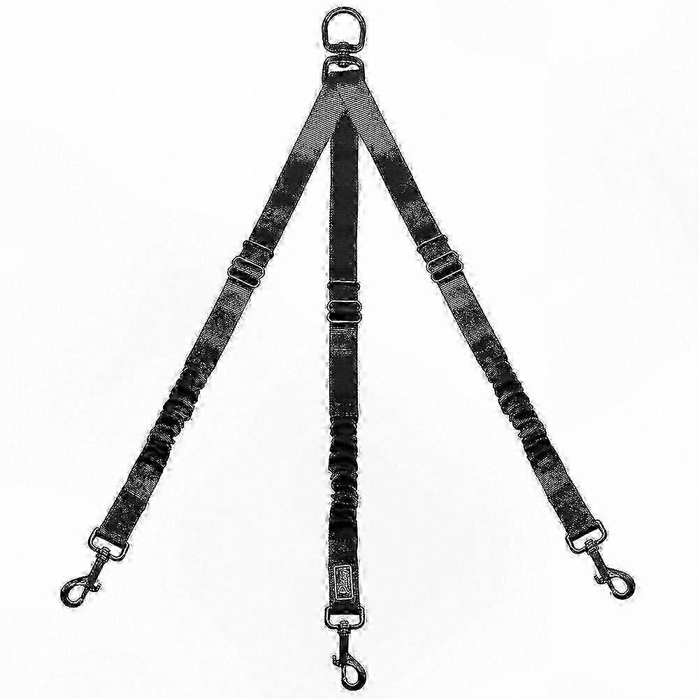 3-Way Nylon Dog Leash Coupler for Walking Multiple Dogs
